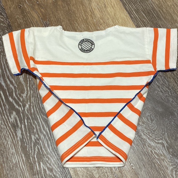 Gaultier Bebe striped cotton tee size 1YR - Picture 3 of 4